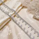 Crystals Rhinestone Crescent Fancy Chain