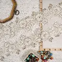 Blossom Design, Embroidery Thread, Metallic Yarn, Net Lace