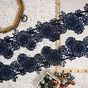 Blosoom Design Embroidery Thread Net Lace