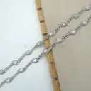 Marquise Stone Eye-Shaped Wavy Design Fancy Chain