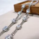 Emerald Cut Station Style Zircon Fancy Chain