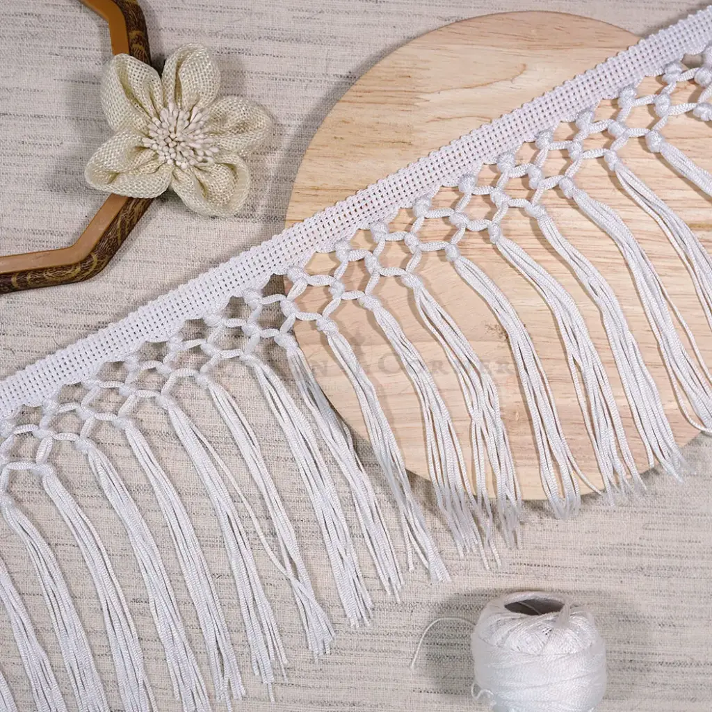 6.5" Inch Modern Style Tassel Fringe Lace
