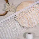 6.5" Inch Modern Style Tassel Fringe Lace