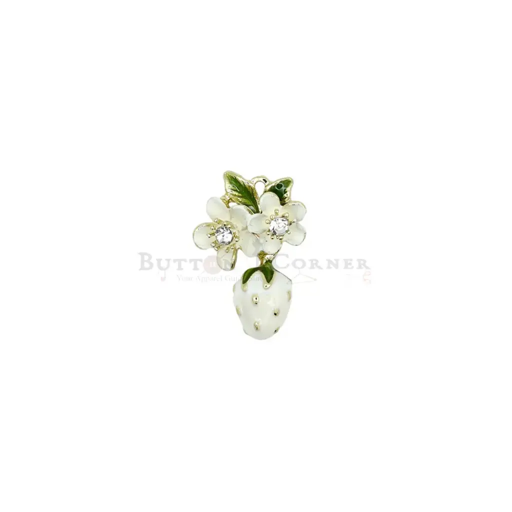 Vintage-Inspired Strawberry Blossom Dangle Hanging