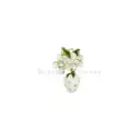 Vintage-Inspired Strawberry Blossom Dangle Hanging