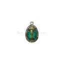 Faberge Style Laddybug Egg Shape Hanging