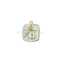 Baroque Pearl Leaf Filigree Style Hanging