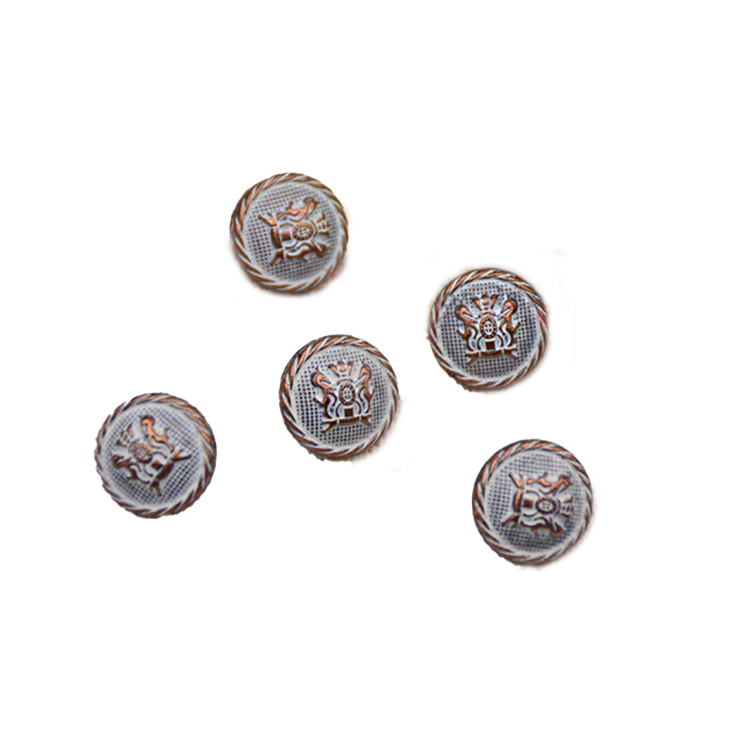 2 Horse Design Shirt Button