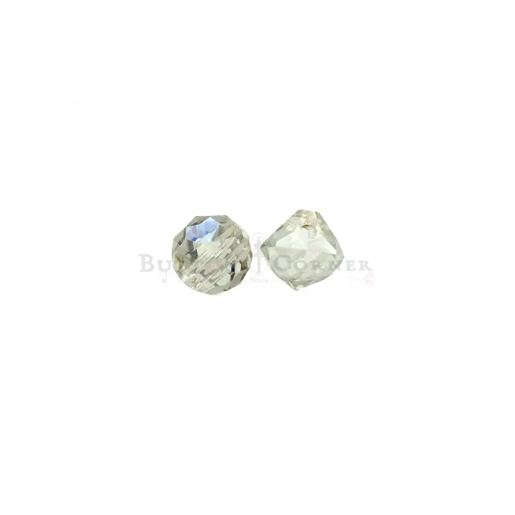 Irregularly Shaped Faceted Crystal Button