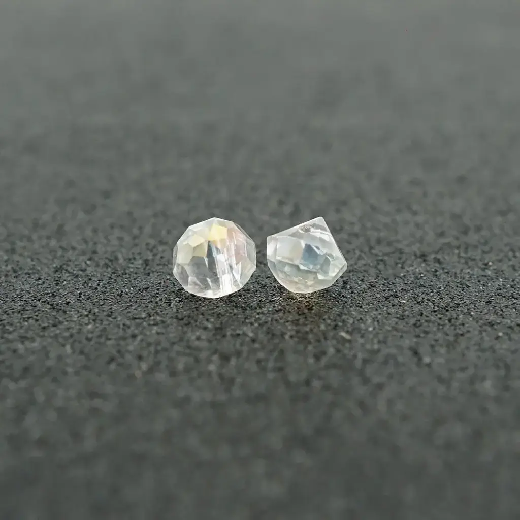 Rondelle Shaped Crystal Button 