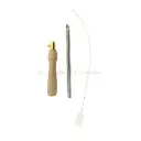 Adjustable Punch Needle In Wooden Grip