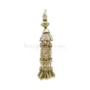 Gota Cap, Tear Drop, Rhinestone Crystals Tassel