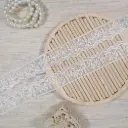 One Side Border Organza Sequence Lace