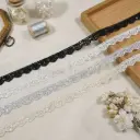 One Side Border Organza Sequence Lace