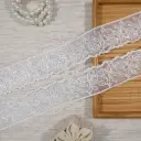 One Side Border Organza Sequence Lace