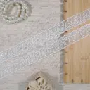 One Side Border Organza Sequence Lace