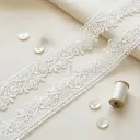 One Side Border Sequence Shuttle Lace