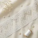 One Side Border Organza Lace