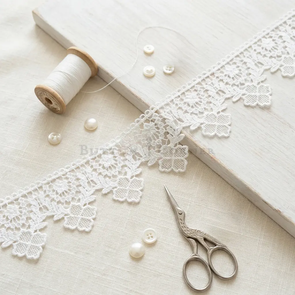 One Side Border Shuttle Lace