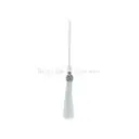 Filigree Leaf Design Decorative Silky Tassel