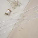One Side Border Sequence Shuttle Lace