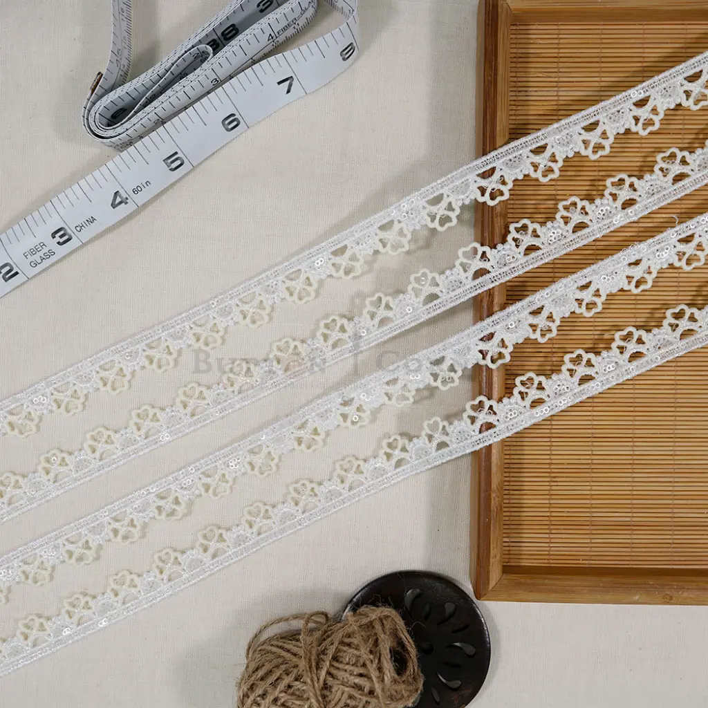 Embroidery Thread Metallic Yarn Sequence Lace