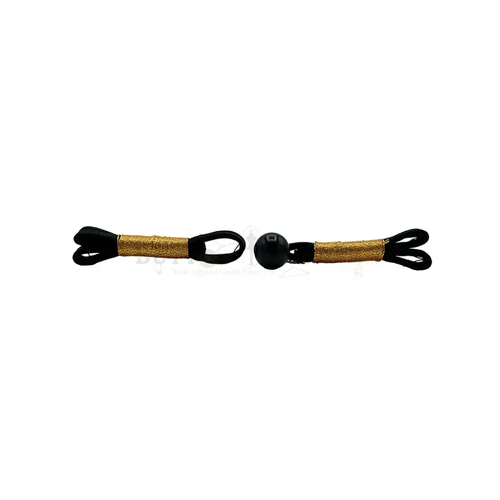 Traditional Style Metallic Yarn Chinese Frog Button