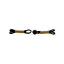 Traditional Style Metallic Yarn Chinese Frog Button