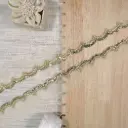 Metallic Yarn, Glass Beads, Sequence, Mini Scallop Lace