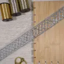 Crisscross Design Fancy Gota Lace