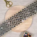 Sparkle Metallic Mirror, Fancy Net Lace