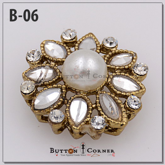 Fancy Kundan Button