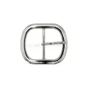 Shiny Rounded Square Belt Buckle With Prong