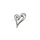 Slightly Asymmetrical Beautiful Heart Shape  Brooch