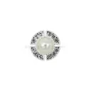 High-End Round Style With Pearl & Diamond Shank Button
