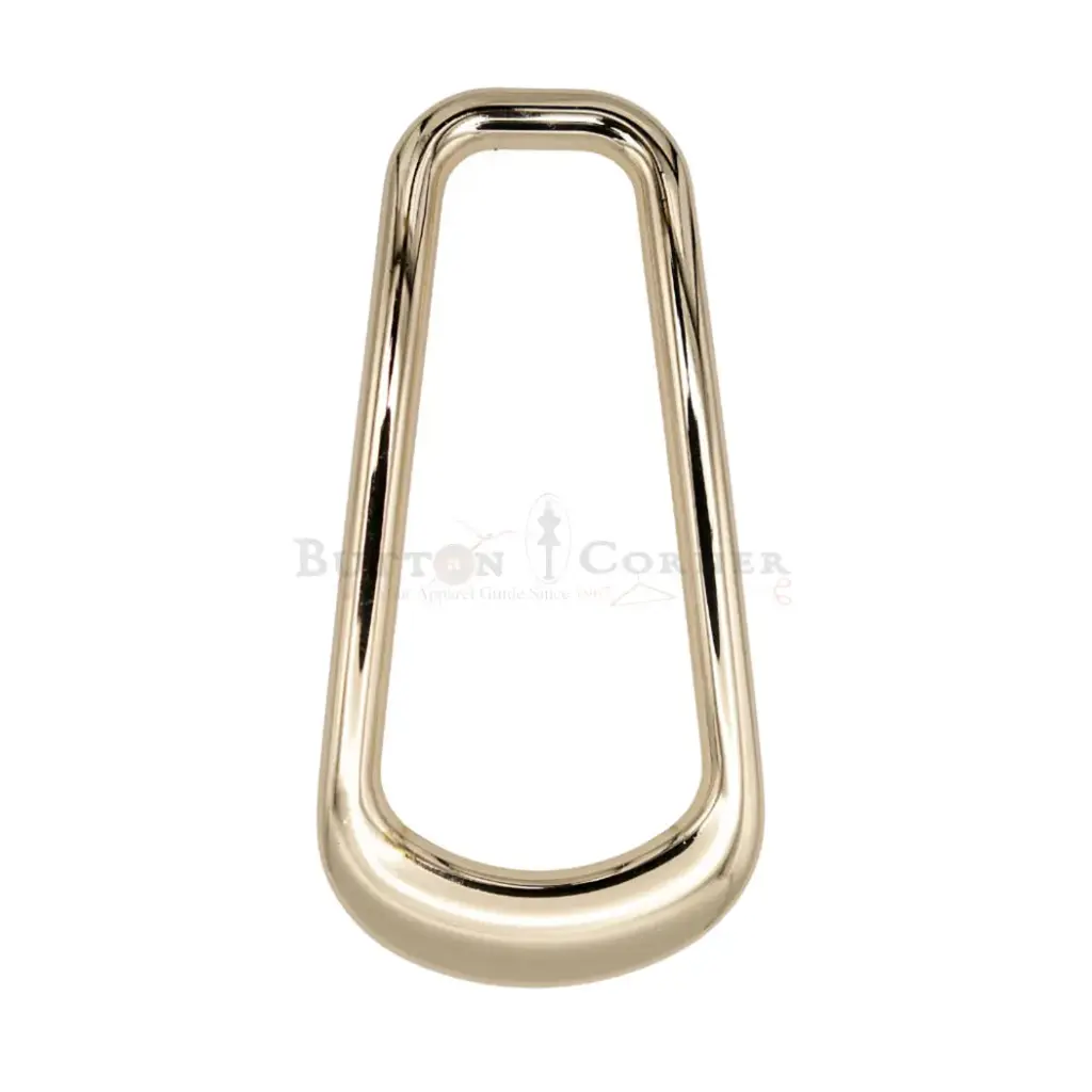 Gold-Finished Asymmetrical Skirt Buckle