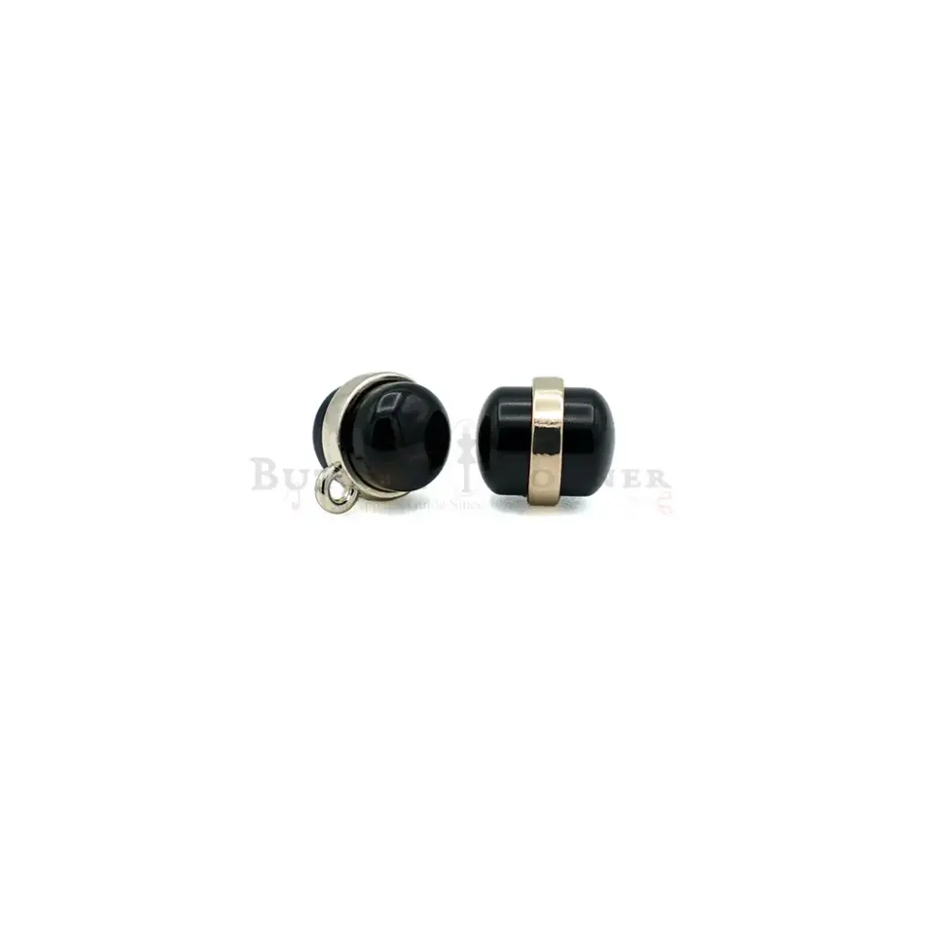 Classic Pearl-Style Dual-Side Capsule Shape Button 