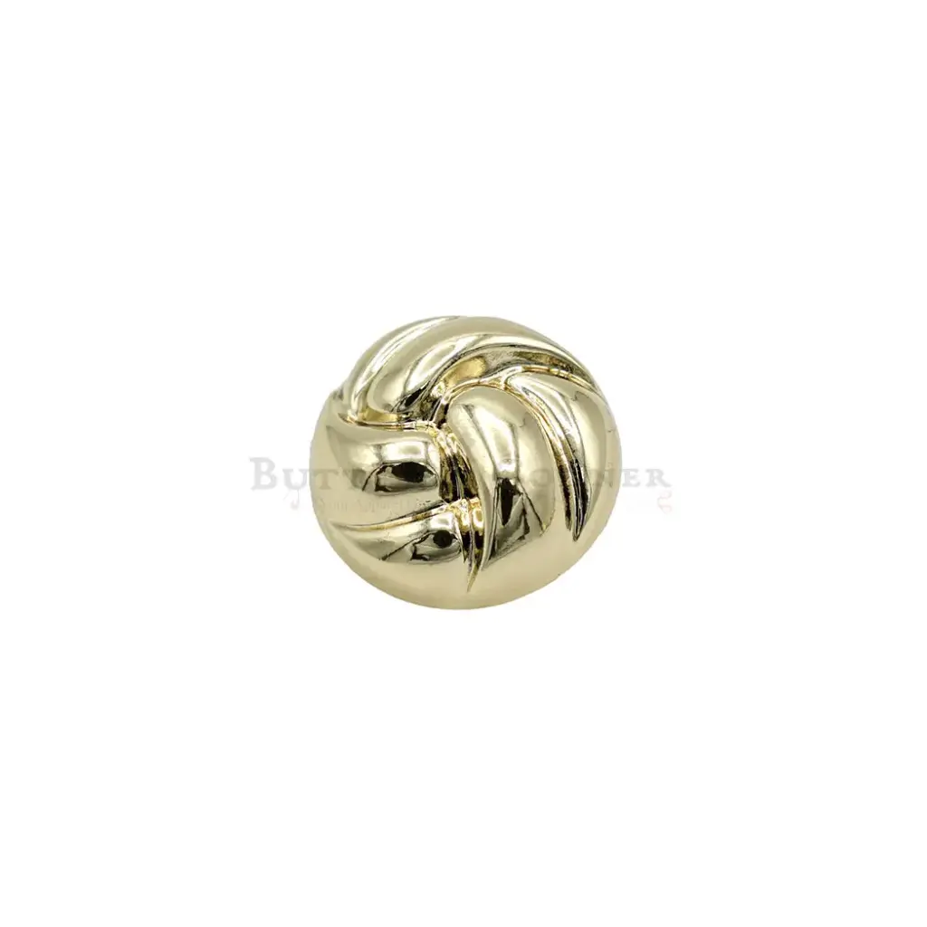 Circular Shape Swirling Design Metal Suiting Button