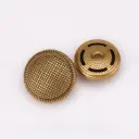 Vintage Style Embossed Dotted-Pattern Metal Suitting Button