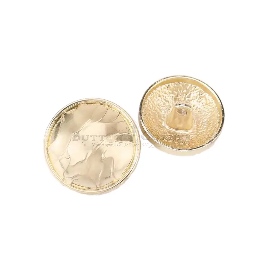 Wrinkle Textured Round Shank Button