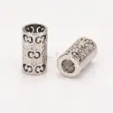 High-End Openwork Filigree Metal Cord End Cap