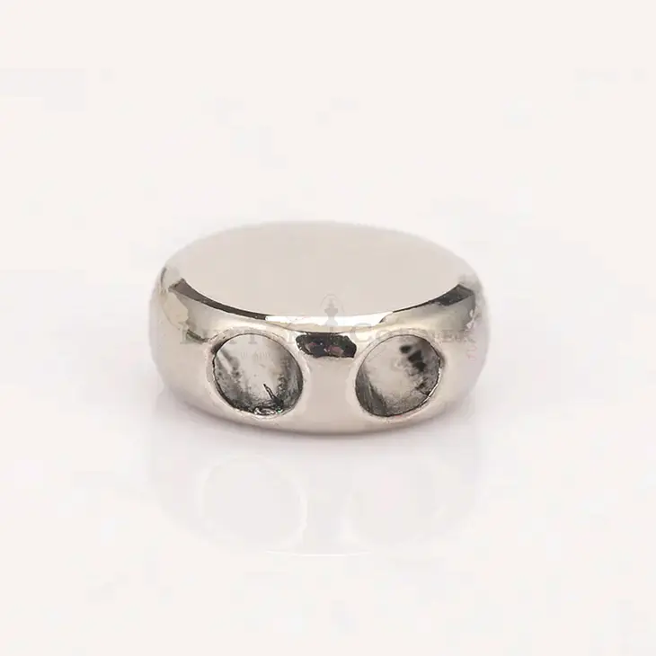 Two-Hole Flat-Rounded Circular Shape End Cap