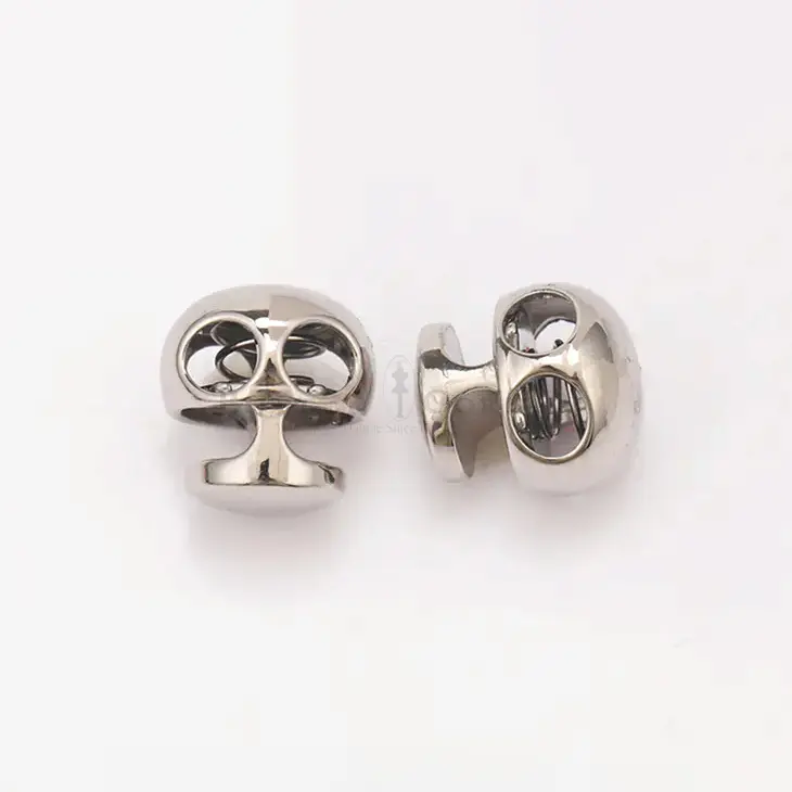 Double-Hole Spring-Loaded Mechanism Cord Lock