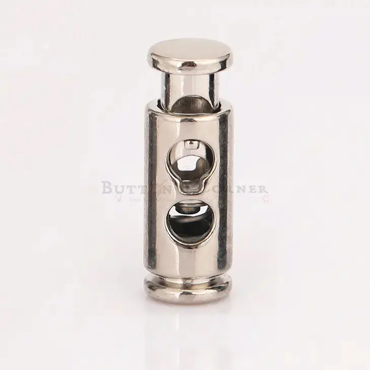 Adjustable Double-Hole Spring-Loaded Drawstring Cord Lock