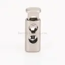 Adjustable Double-Hole Spring-Loaded Drawstring Cord Stopper