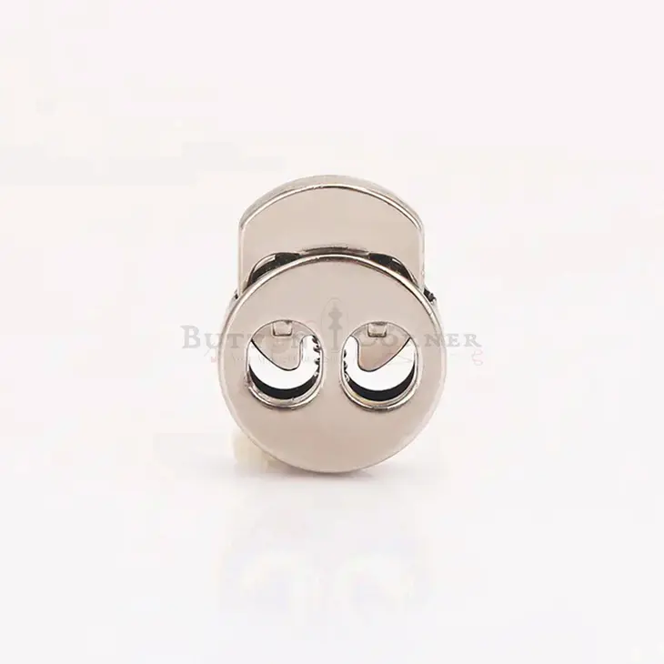 Adjustable Minimalist Circular Shape Dual-Hole Cord Lock