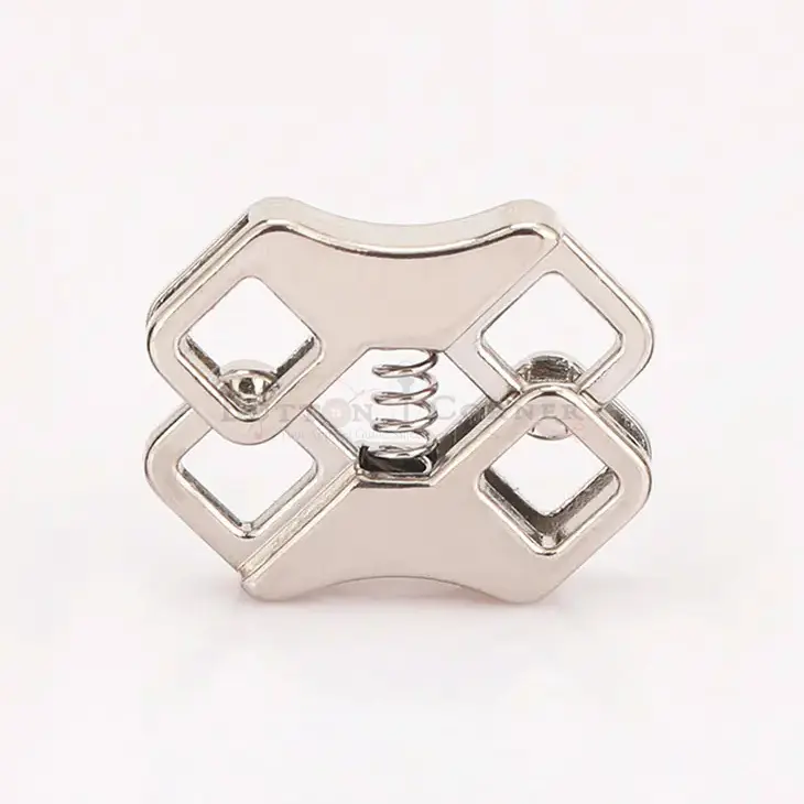 Geometric Shape Dual-Slot Spring Cord Lock 