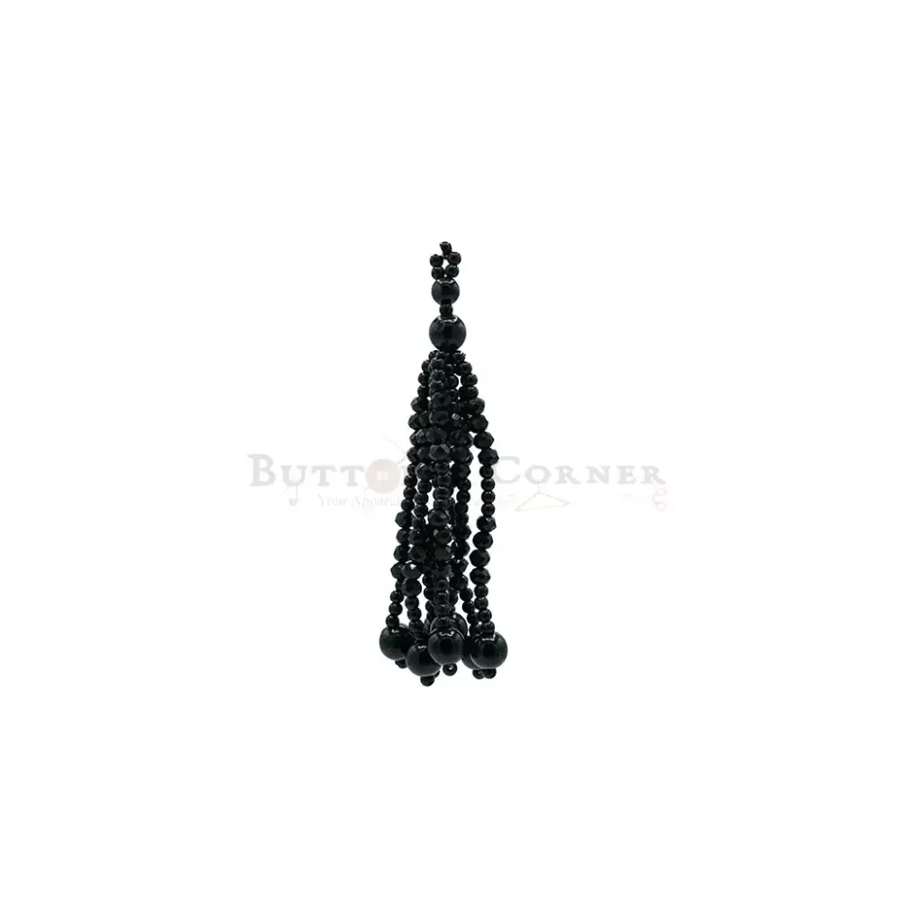 Pearl And Crystal Beaded Tassel