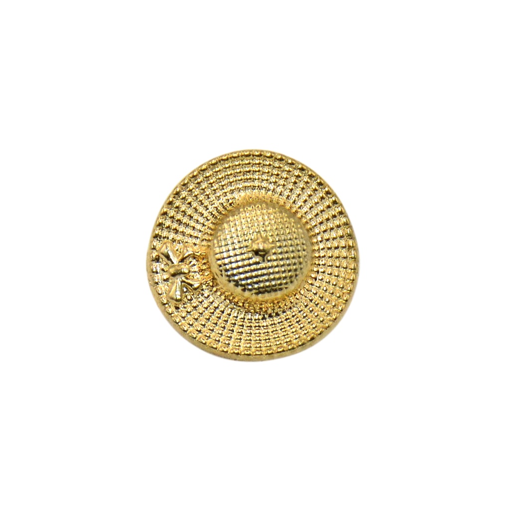 Beach Cap Design Metal Shirt Button