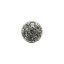 Minimalist Rounded Shape Button With Crystal Ring Border 